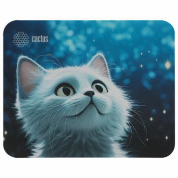 Коврик для мыши CACTUS "White Cat", 220x180x2 мм, CS-MP-P06XS - Премиум Сервис