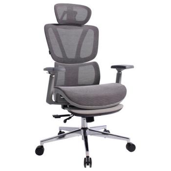 Кресло BRABIX PREMIUM "Evolution ER-700", подножка, слайдер, синхромеханизм, сетка, серое, 532948 - Премиум Сервис