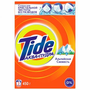 Стиральный порошок-автомат 450 г, TIDE (Тайд), "Альпийская свежесть", 700266 - Премиум Сервис