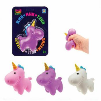Игрушка-антистресс "Крутой замес. ЕДИНОРОГ", 19х14 см, АССОРТИ, 3 вида, 1TOY, Т20330 - Премиум Сервис