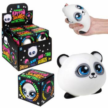 Игрушка-антистресс "Крутой замес. ПАНДА", 8,5х8 см, дисплей, 1TOY, Т23816 - Премиум Сервис