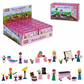 Конструктор пластиковый Blockformers "ВЕСЕЛЫЕ ПОДРУЖКИ", АССОРТИ, 6 видов, дисплей, 1TOY, Т23983 - Премиум Сервис