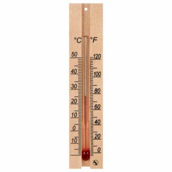 Термометр комнатный, "ДЕРЕВЯННЫЙ", диапазон: от 0 до +50 °C, ПТЗ, ТБ-206 - Премиум Сервис