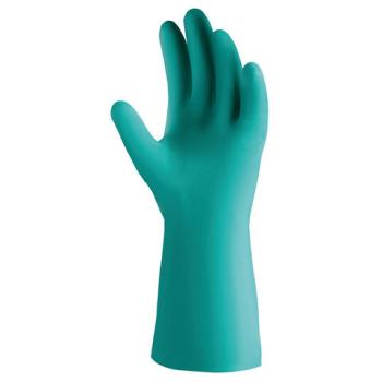 Перчатки нитриловые КЩС JETA SAFETY, хлопчатобумажное напыление, размер 10 (XL), зеленые, JN711, JN711-10-XL - Премиум Сервис
