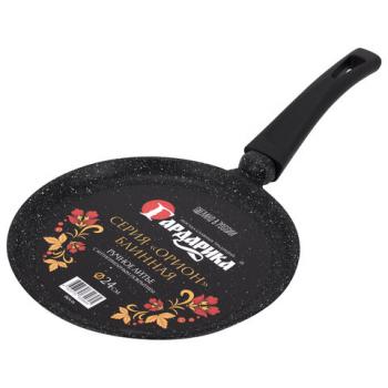 Сковорода блинная 24 см пятислойное антипригарное покрытие, soft-touch ручка, ГАРДАРИКА "Орион", 0824-04 - Премиум Сервис