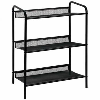 Полка для обуви "Женева-13", 450*270*600 мм, 3 полки, металл, чёрная, ПДО Ж13 Ч - Премиум Сервис