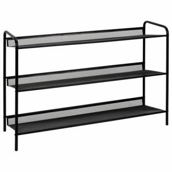 Полка для обуви "Женева-33", 865*270*600 мм, 3 полки, металл, чёрная, ПДО Ж33 Ч - Премиум Сервис