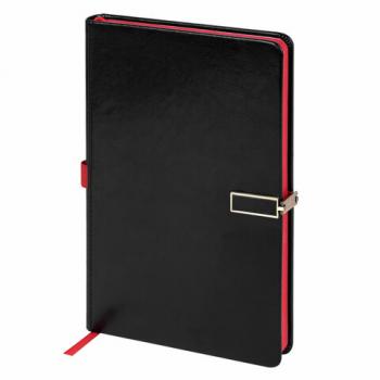 Скетчбук, слоновая кость 140г/м 130х210мм, 80л, КОЖЗАМ, застежка металл, BRAUBERG, че, 116464 - Премиум Сервис