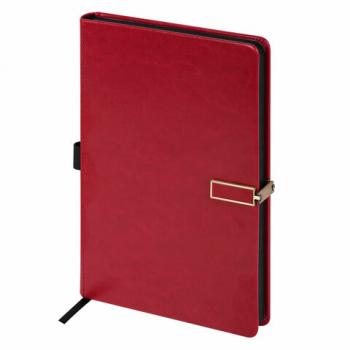 Скетчбук, слоновая кость 140г/м 130х210мм, 80л, КОЖЗАМ, застежка металл, BRAUBERG, ро, 116466 - Премиум Сервис