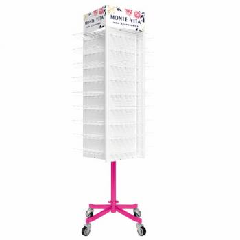 Стойка для размещения товара напольная MONTE VITA, 211x58x58 cм, 150 крючков, 507505 - Премиум Сервис