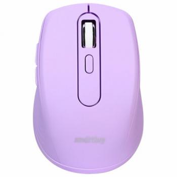 Мышь беспроводная бесшумная SMARTBUY SBM-611AG-V, USB, 4 кнопки+1 колесо, оптическая, лиловая 02033 - Премиум Сервис