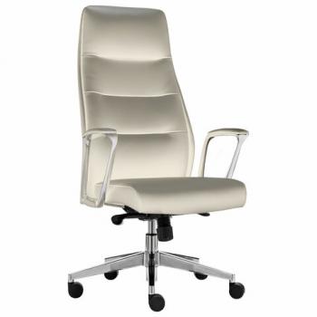 Кресло BRABIX PREMIUM Adept EX-752, синхромеханизм, алюминий, экокожа, бежевое, 532931 - Премиум Сервис