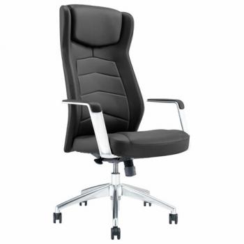 Кресло BRABIX PREMIUM Viking EX-759, синхромеханизм, алюминий, натуральная кожа, черное, 532933 - Премиум Сервис