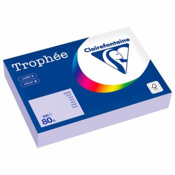 Бумага цветная CLAIREFONTAINE, А4, 80 г/м2, 500 л., пастель, бледно-лиловый, Франция,, 1872PC - Премиум Сервис