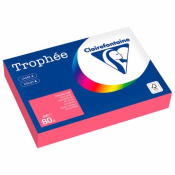 Бумага цветная CLAIREFONTAINE, А4, 80 г/м2, 500 л., пастель, розовый, Франция, 1997PC - Премиум Сервис