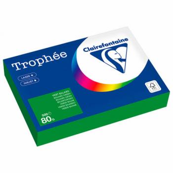 Бумага цветная CLAIREFONTAINE, А4, 80 г/м2, 500 л., интенсив, травяной, Франция, 199, 1991PC - Премиум Сервис