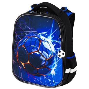 Ранец BRAUBERG PREMIUM, 2 отделения, с брелком, Score goal, 3D панель, 38х29х16 см, 273102 - Премиум Сервис