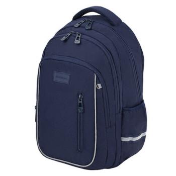 Рюкзак BRAUBERG INTENT, 2 отделения, 4 кармана, Navy blue, 39х27х14 см, 273113 - Премиум Сервис