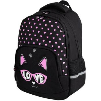 Рюкзак BRAUBERG SOFT, 2 отделения, 3 кармана, Cool cat, СВЕТЯЩИЙСЯ, 40х31х15 см, 273118 - Премиум Сервис