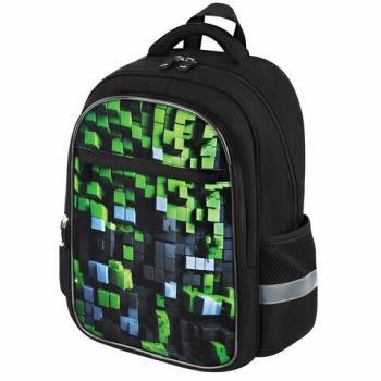 Рюкзак BRAUBERG FAVOUR, 2 отделения, 3 кармана, Module blocks, 40х29х15 см, 273124 - Премиум Сервис