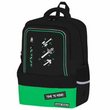 Рюкзак BRAUBERG STAR, 1 отделение, 5 карманов, Digital tools, черный, 40x29x13 см, 273133 - Премиум Сервис