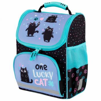 Ранец ПИФАГОР BASIC, 1 отделение, 3 кармана, эргономичная спинка, Funny cats, 35х28х18 см, 273135 - Премиум Сервис