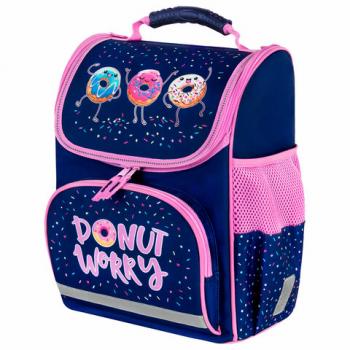 Ранец ПИФАГОР BASIC, 1 отделение, 3 кармана, эргономичная спинка, Comic donuts, 35х28х18 см, 273137 - Премиум Сервис