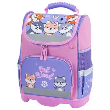 Ранец ЮНЛАНДИЯ WISE, 1 отделение, 3 кармана, устойчивое дно, Best fellows, 37х29х15 см, 273161 - Премиум Сервис