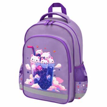 Рюкзак ПИФАГОР SCHOOL, 1 отделение, 3 кармана, Bubble tea, 38x28х14 см, 273164 - Премиум Сервис