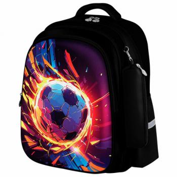 Рюкзак BRAUBERG KIDS MIND с пеналом в комплекте, 2 отделения, Football, 40х28х18 см, 273178 - Премиум Сервис