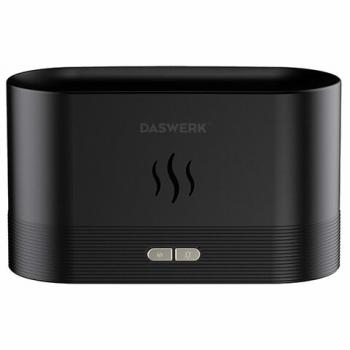 Увлажнитель воздуха "Камин", эффект пламени, 180 мл, Аромамасло в ПОДАРОК, черный, DASWERK, 456845 - Премиум Сервис