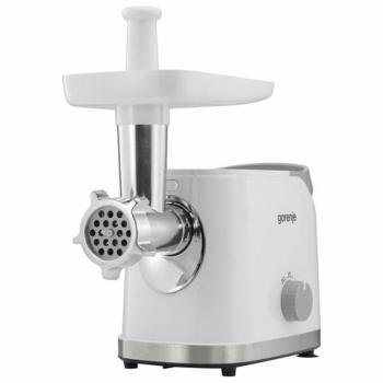 Мясорубка GORENJE MG1802SJW, 1800Вт, производительность 2,1кг/мин, 5 насадок, реверс, - Премиум Сервис