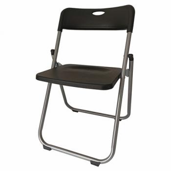 Стул складной BRABIX "Golf Lite CF-017", серебристый каркас, пластик чёрный, 532895 - Премиум Сервис