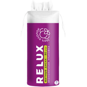 Ватные диски 80 шт., RELUX, двусторонние, ш/к 82671, 66817 - Премиум Сервис