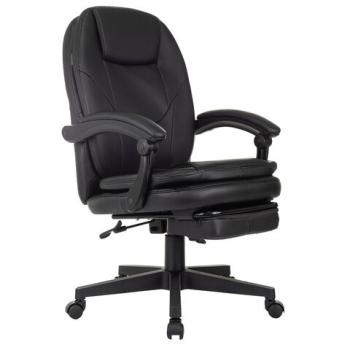 Кресло офисное CH-868N-BF, синхромеханизм, подставка для ног, экокожа, черное, 2018358 - Премиум Сервис