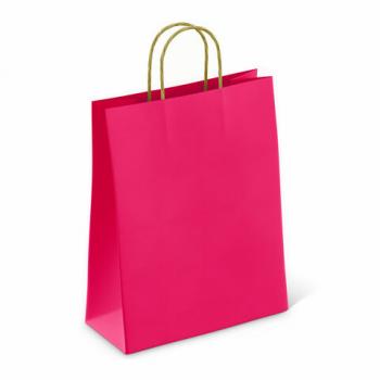 Крафт пакет бумажный Ruby red 26х15х35см с кручеными ручками, плотность 80гр/м2, моно, 112412 - Премиум Сервис