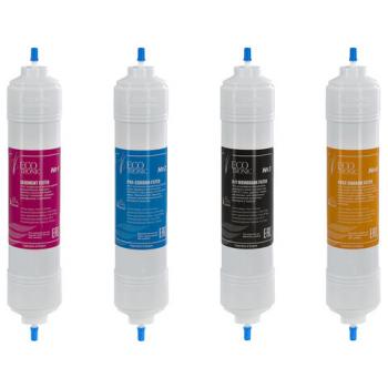 Фильтры для пурифайеров 14 дюймов, ресурс до 12000 л, КОМПЛЕКТ 4 шт., ECOTRONIC, 11749 - Премиум Сервис