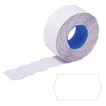 Этикет-лента 22*12мм волна, белая, КОМПЛЕКТ 10 рулонов по 1000 этикеток, 117548 - Премиум Сервис