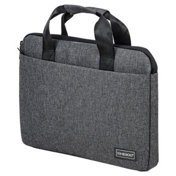 Сумка портфель HEIKKI ULTRA (ХЕЙКИ) с отд. для ноутбука 15,6", Dusky, темно-серая, 28х39х3 см, 272608 - Премиум Сервис