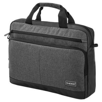 Сумка портфель HEIKKI FORWARD (ХЕЙКИ) с отд. для ноутбука 15,6", темно-серая, 29х40х9 см, 272611 - Премиум Сервис