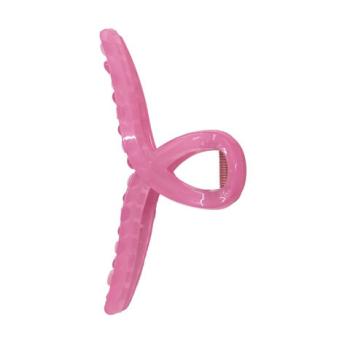 Краб для волос "Петелька", 11 см, глянцевый, розовый MONTE VITA 457007 - Премиум Сервис