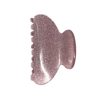 Краб для волос "Дуга" 5,2 см, с глиттером, розовый, MONTE VITA 457021 - Премиум Сервис