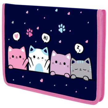 Папка для тетрадей BRAUBERG KIDS А5, 1 отделение, пластик, молния вокруг, Anti-gravity, 273323 - Премиум Сервис