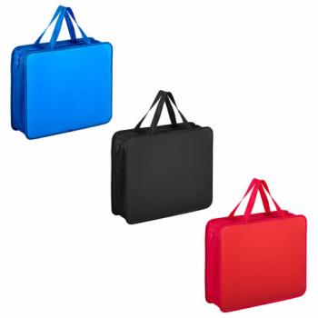 Папка на молнии с ручками ПИФАГОР А4, 1 отделение, пластик, 75 мм, однотонная, ассорти, 273769 - Премиум Сервис