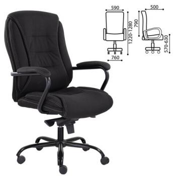 Кресло офисное "Ровер" CH-708, усиленное, НАГРУЗКА до 150 кг, экокожа, серое, ш/к ХХХ - Премиум Сервис