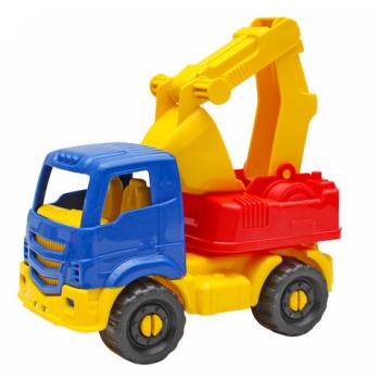 Машина - Экскаватор пластиковая, 16 см, без механизмов, РК, И-7977, И-2805 - Премиум Сервис