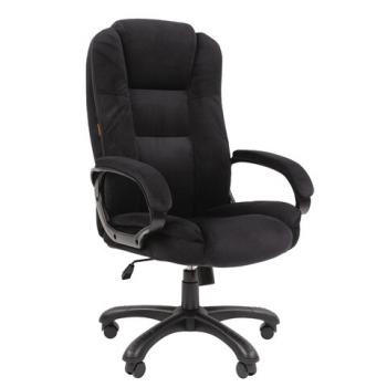 Кресло офисное Chairman CH 600, велюр, черное, ш/к 61804, 7158676 - Премиум Сервис