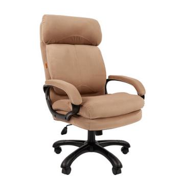 Кресло офисное Chairman СН 505, НАГРУЗКА до 150 кг, велюр, бежевое, ш/к 47280, 7127986 - Премиум Сервис