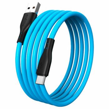 Кабель S21 USB -Type C, 1 м, 3 А, SMARTBUY, для зарядки и передачи данных, синий 9339, iK-3112-S21bb - Премиум Сервис