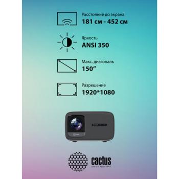 Проектор CACTUS CS-PRC.06B.WUXGA-A, LCD, 21000лм, 1100:1, 3 кг - Премиум Сервис